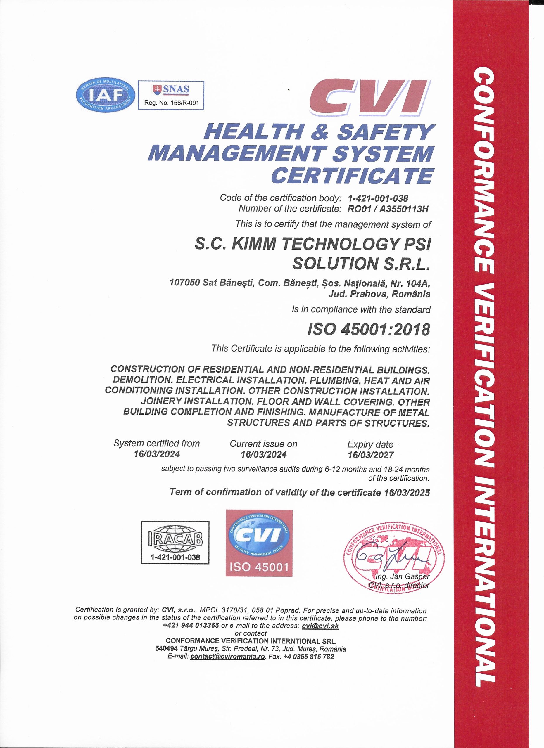 ISO 45001 : 2018