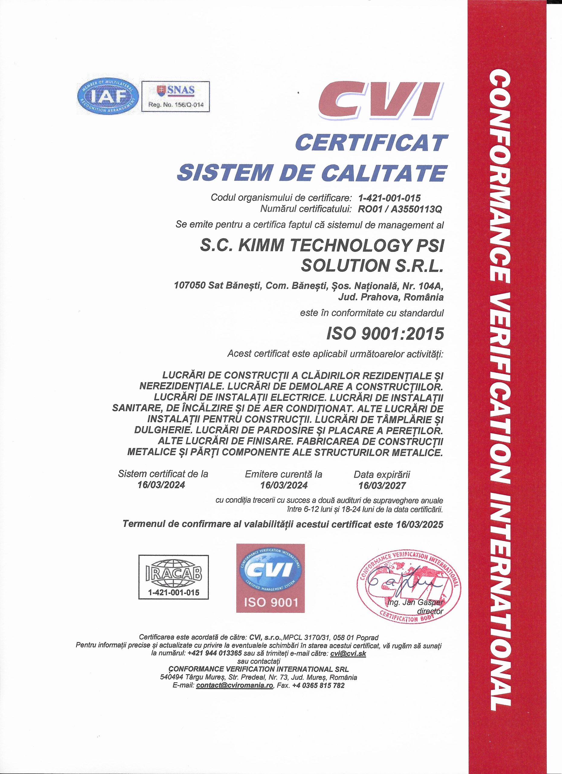 ISO 9001 : 2015